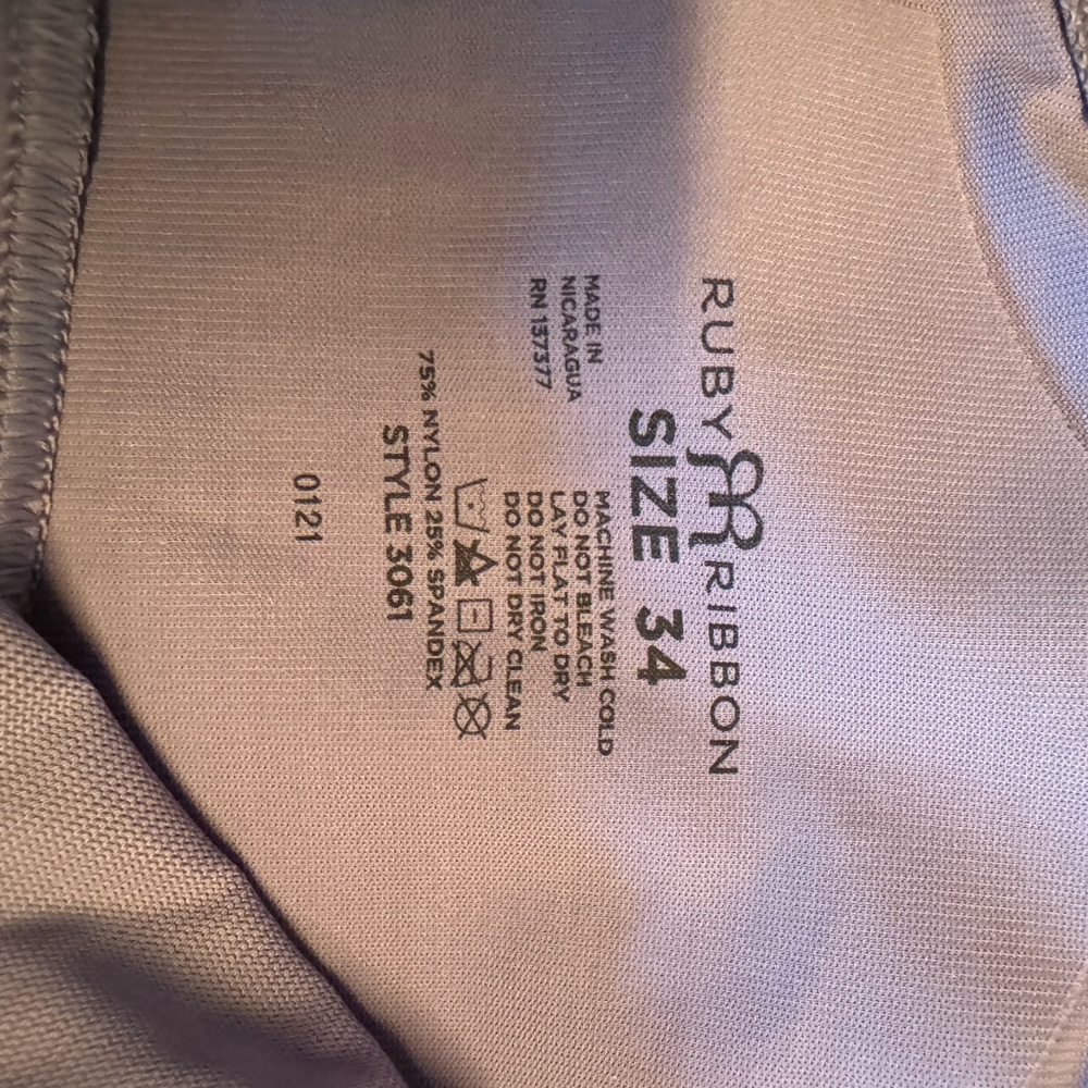 Ruby Ribbon Periwinkle Light Gray Top - image 3